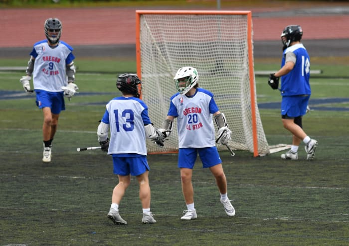 Oregon high school boys lacrosse 2022 all star game Taylor Balkom 44